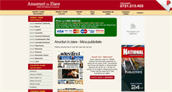 Desktop Screenshot of anunt-ziare.ro